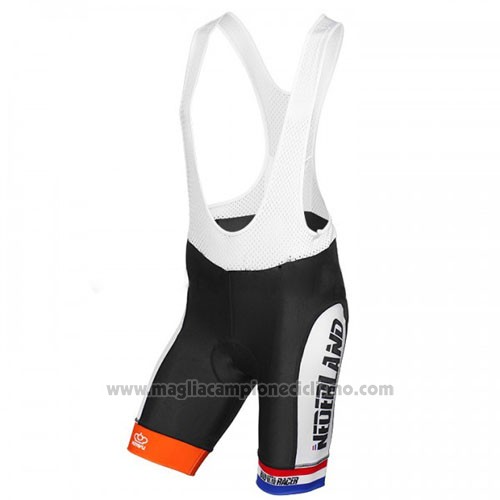 2016 Abbigliamento Ciclismo Paesi Bassi Arancione e Blu Manica Corta e Salopette